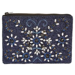Luxury Fancy Premium Handwork Beaded <b>Square</b> Shape Multi Eye Embroidery Coin Purse Stylish Designer Home Decoration Christmas - Product Image 3