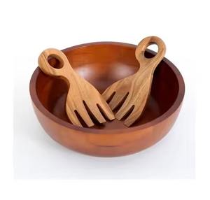 Ensemble de couverts en bois pour salade, vaisselle, ustensiles de cuisine, décoration intérieure, outils de mélange et de service de salade - Product Image 4