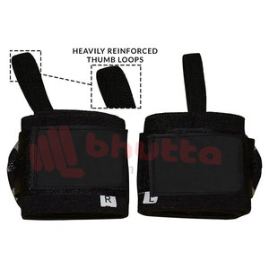 สายรัดข้อมือยกน้ำหนักแบบหนาพิเศษ MOQ ต่ำ ปรับแต่งโลโก้ ออกแบบส่วนตัว สายรัดข้อมือแบบนุ่มสำหรับพาวเวอร์ลิฟติ้ง ฤดูร้อน 100% - Product Image 2