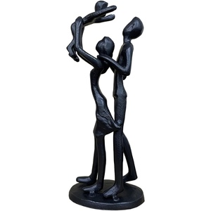 Sculpture en métal au design haut de gamme Art contemporain artisanal pour l'affichage de la décoration du bureau à domicile ou du jardin - Product Image 4