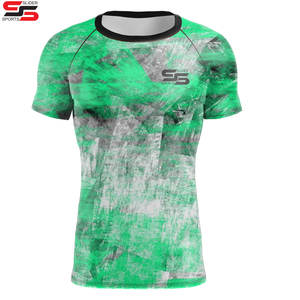 Camiseta de Compresión Personalizada de Manga Corta para Surf, MMA, Jiu Jitsu, Diseña Tu Propio Logotipo, Ropa de Artes Marciales Sublimada - Product Image 5