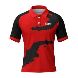 Tissu en toile de golf en polyester pour polos de haute qualité, respirant et à motif solide, par sublimation personnalisée pour hommes - Product Image 6