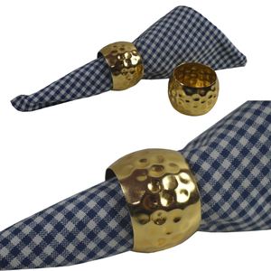 Servilletero de Metal redondo en relieve diseños soportes de pañuelos mejor para bodas restaurantes hoteles Decoración de mesa para el hogar - Product Image 2