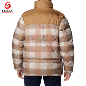 Veste d'hiver super chaude pour hommes, mode décontractée, veste d'hiver sur pied, veste tricotée teinte unie - Product Image 5