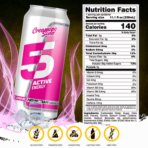 Proveedor Mayorista de Bebida Energética 5 ACTIVE de 485 ml - Sin Azúcar, Vitaminas A y E Esenciales, Muestra Gratuita, OEM/ODM - Product Image 2