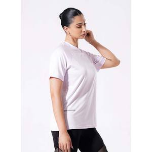 Toda la venta etiqueta personalizada recién llegado señoras Fitness Yoga desgaste entrenamiento deportes camisa mujeres Fitness Active Wear camiseta - Product Image 6