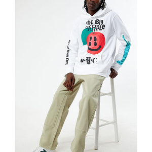 Sudadera con Capucha Personalizada Y2K con Estampado Puff para Hombre, Estilo Urbano, Otoño, con Etiqueta de Logotipo Personalizado, Transpirable y Ecológica - Product Image 2