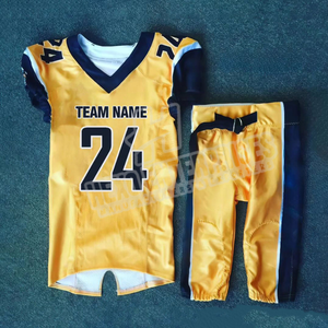 Maillot de football américain personnalisable, uniforme à sublimation, séchage rapide, respirant, manches courtes, unisexe, meilleure vente - Product Image 3