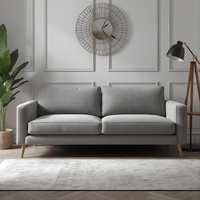 Canapé-lit deux places en tissu de haute qualité, moderne, pour salon, fabriqué au Vietnam, éco-responsable et durable, idéal pour atelier ou espace de loisirs.
