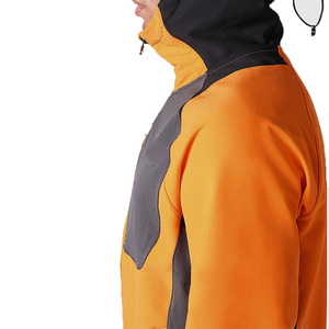 2025 nueva chaqueta Softshell de invierno para hombres a prueba de viento e impermeable con cuello levantado bordado 100% nailon - Product Image 3
