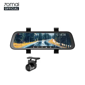 70mai 10英寸触摸屏全高清1080P汽车Dvr流后视镜仪表盘摄像头双镜头记录汽车记录仪仪表盘摄像头
