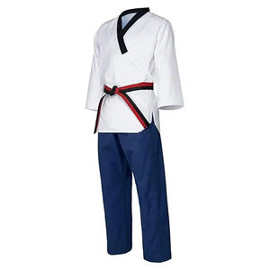 Color elegante nueva moda uniforme de Taekwondo al por mayor de gran tamaño uniforme de Taekwondo haga su propio logotipo para uniforme de Taekwondo - Product Image 5