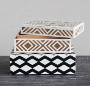 Boîtes de rangement en incrustation d'os artisanale en résine Boîte cadeau en nacre pour la maison Golfe USA-pour outils de salle de bain Décorations de mariage et de Ramadan - Product Image 5