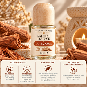Essence de parfum au bois de santal OEM 12ml |   Parfum d'ambiance boisé épicé |   Fabricant de Marques Privées Espagne - Product Image 3