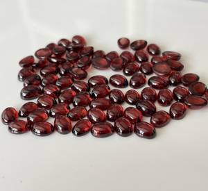 โกเมนสีแดงธรรมชาติทรงรีขนาด8x10มม. หลังแบน-พลอยโกเมนแบบหลวม - Product Image 6