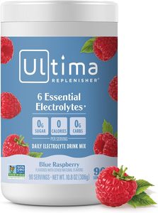 Ultima Replenisher – Mélange de poudre de boisson électrolytique quotidienne – Sans sucre – Framboise bleue, 90 portions - Product Image 6