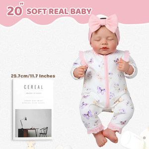 Poupées Reborn Babeside 20 pouces, poupée réaliste Reborn Liya, bébé endormi, corps en vinyle, modèle de jouet, jouet en peluche pour la vente en gros - Product Image 6