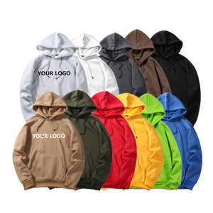 เสื้อฮู้ดผ้าฝ้าย100% สำหรับผู้ชายเสื้อสวมหัวสีกำหนดโลโก้ได้เอง - Product Image 3