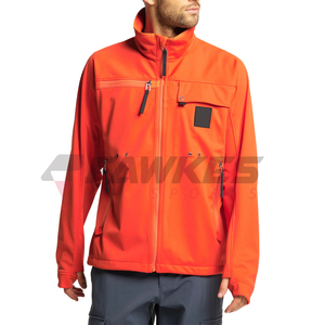 Chaquetas de concha blanda de color y diseño personalizados en precio al por mayor, chaqueta deportiva de concha blanda con cuello levantado para invierno - Product Image 1