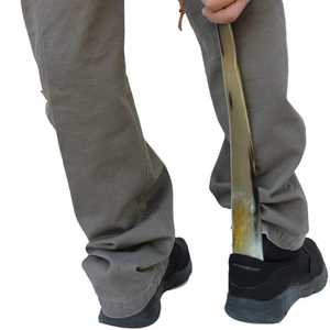 Cuerno de zapato de búfalo genuino hecho a mano con mango largo de metal Regalo de Navidad hecho a mano para personas mayores Niños Hombres y mujeres - Product Image 3