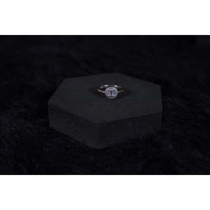 NOVAMART Fine Silverings 925 Sterling Silver Whimsical Wonder <b>Ring</b> <b>Resizable</b> Gemstone Inlay Casual Religious Style for Engagemen - Product Image 1