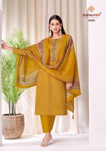 Vestido de descarga de satén con estampado Digital, colección de Material, ropa de fiesta de invierno, Salwar Kameez, ropa India pakistaní - Product Image 2