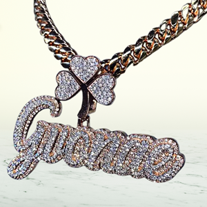 Pendentif diamant pendentif diamant 925 Sterling haute qualité personnalisé pendentif Hip Hop en argent glacé - Product Image 1