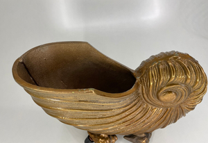 Macetas de Metal Dorado con Diseño de Concha Marina, Acabado Moderno en Latón para Plantas de Interior, Elegantes Piezas Decorativas para el Hogar Inteligente - Product Image 2