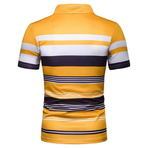 Polo 100 % coton pour homme, personnalisable, haute qualité, manches courtes, infroissable, style golf, respirant, été, grandes tailles - Product Image 2