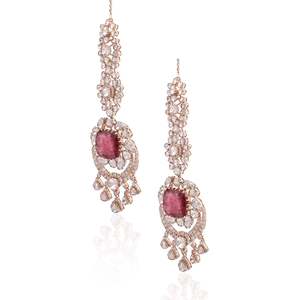 Pendientes de Diamantes Bombay Raj - Product Image 3