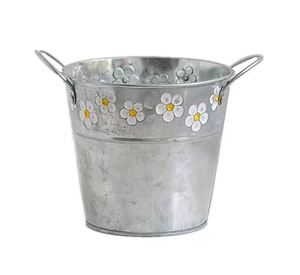 Décoration intérieure Pot de fleurs Pot de plantes décoratives de jardin Jardinières galvanisées Pot de fleurs en gros à bas prix - Product Image 6