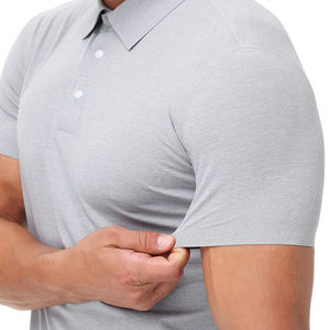 Personalización de Fábrica de Camisetas Polo de Manga Corta sin Costuras para Hombre, Resistentes a los Rayos UV, Tejido de Secado Rápido - Product Image 4