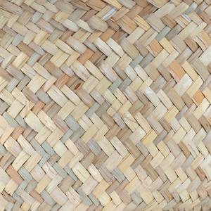 Automne moutarde blanc, rouge naturel ventre panier jonc de mer avec poignées à la main décor à la maison panier de rangement - Product Image 3