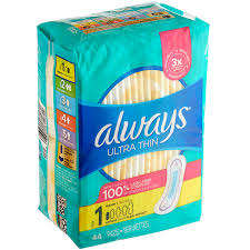 Always Ultra Cotton Super Absorbent Wingless Sanitary Panty Liner Pads en Venta - Product Image 2