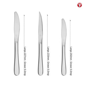 มีดสเตนเลสสตีล Mr.Spoon Serie 233 มม. เกรด 13/0 สำหรับหั่นเนื้อ ใช้กับเครื่องล้างจานได้ ด้ามจับแบบโมโนบล็อก เหมาะสำหรับร้านอาหาร โรงแรม และใช้ในบ้าน - Product Image 2