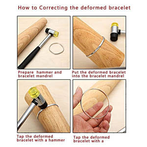 Jewelers <b>Tools</b> Wood Bracelet Mandrel Round Wooden Bangles and <b>Rings</b> <b>Measuring</b> Stick Jewelry <b>Tools</b> Sale - Product Image 3