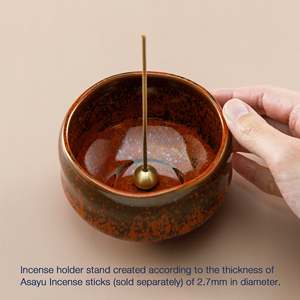 Cuenco de Incienso Japonés Tradicional con Quemador de Latón - Naranja 195g - Product Image 5