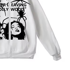 เสื้อสเวตเตอร์มีฮู้ดสำหรับผู้ชายเสื้อมีฮู้ดพิมพ์ลายสกรีนผ้าฝ้ายแบบยาวทุกขนาด - Product Image 3