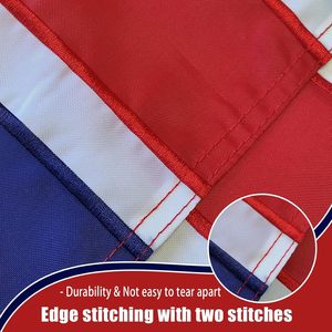 Drapeau britannique 12x18 pouces, brodé, résistant, petit drapeau de bateau du Royaume-Uni, durable, imperméable, en polyester, Union Jack, avec support en aluminium - Product Image 5