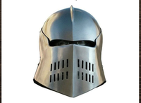 Casques d'armure médiévaux de style vintage fabriqués à la main en acier et en laiton prêts au combat et disponibles à l'achat à des prix avantageux