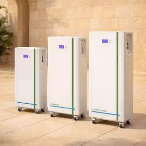 Batería de Almacenamiento de Energía Móvil LiFePO4 de 10 kWh y 51.2 V para Respaldo Doméstico, Almacenamiento Solar, Panel de Botones LCD, CAN, RS485, Paralelo, IP55 - Product Image 1