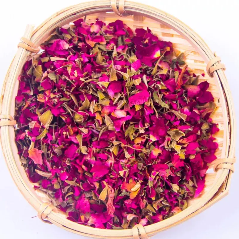 2023 Wholesale Quality Factory Supply Food Grade Dry Rose Petals Flower Tea Natural Herbal Rose Petal Tea