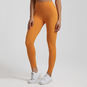 Women's High Waist Butt Lifting Yoga Pants Custom Logo <b>Gym</b> <b>Leggings</b> <b>Tummy</b> <b>Control</b> Fashion Solid Pattern Spandex/Nylon <b>Leggings</b> - Product Image 6