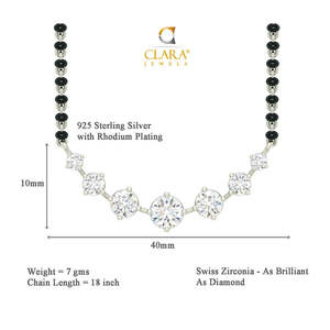 Mangalsutra Artesanal de Plata Pura, Obsequio Cultural Coleccionable para su Esposa - Product Image 4