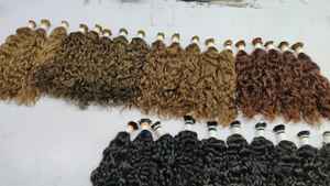 Cheveux humains bruts cheveux vierges non transformés en vrac naturel sud de l'Inde temple extensions de cheveux humains 100% naturel meilleur donneur unique - Product Image 6