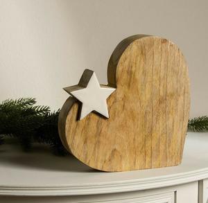 Wooden Christmas table centerpiece with natural color artificial <b>pinecones</b> and seasonal flowers for dining table display - Product Image 3