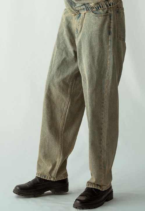 2024 New Style Men's Straight Denim Pants Jeans Men Baggy Loose Vintage Jeans with Side Pockets Pants