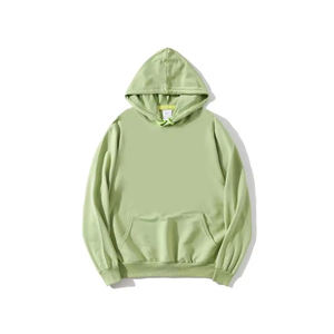 Pull-over à capuche uni surdimensionné en coton vierge de haute qualité pour hommes sweats à capuche avec logo personnalisé pour hommes - Product Image 2