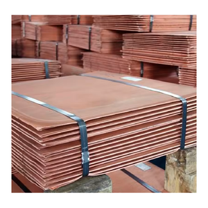 Electrolytic Copper Cathode Plates 99.99 Percent Pure Refined Copper Sheets for <b>Metal</b> Fabrication and Cable <b>Production</b> - Product Image 1