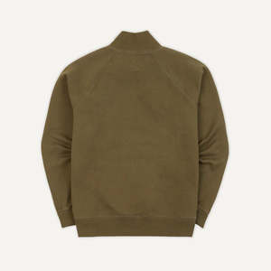 Conjuntos de chándal jersey con media cremallera para hombre de algodón orgánico respetuoso con el medio ambiente personalizado moda sostenible invierno transpirable de secado rápido - Product Image 2